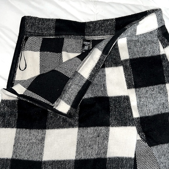 Plaid Wool Mini Skirt - Picture 3 of 3